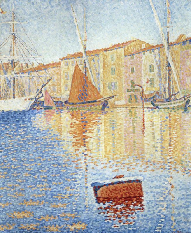 saint tropez the red buoy china oil painting image